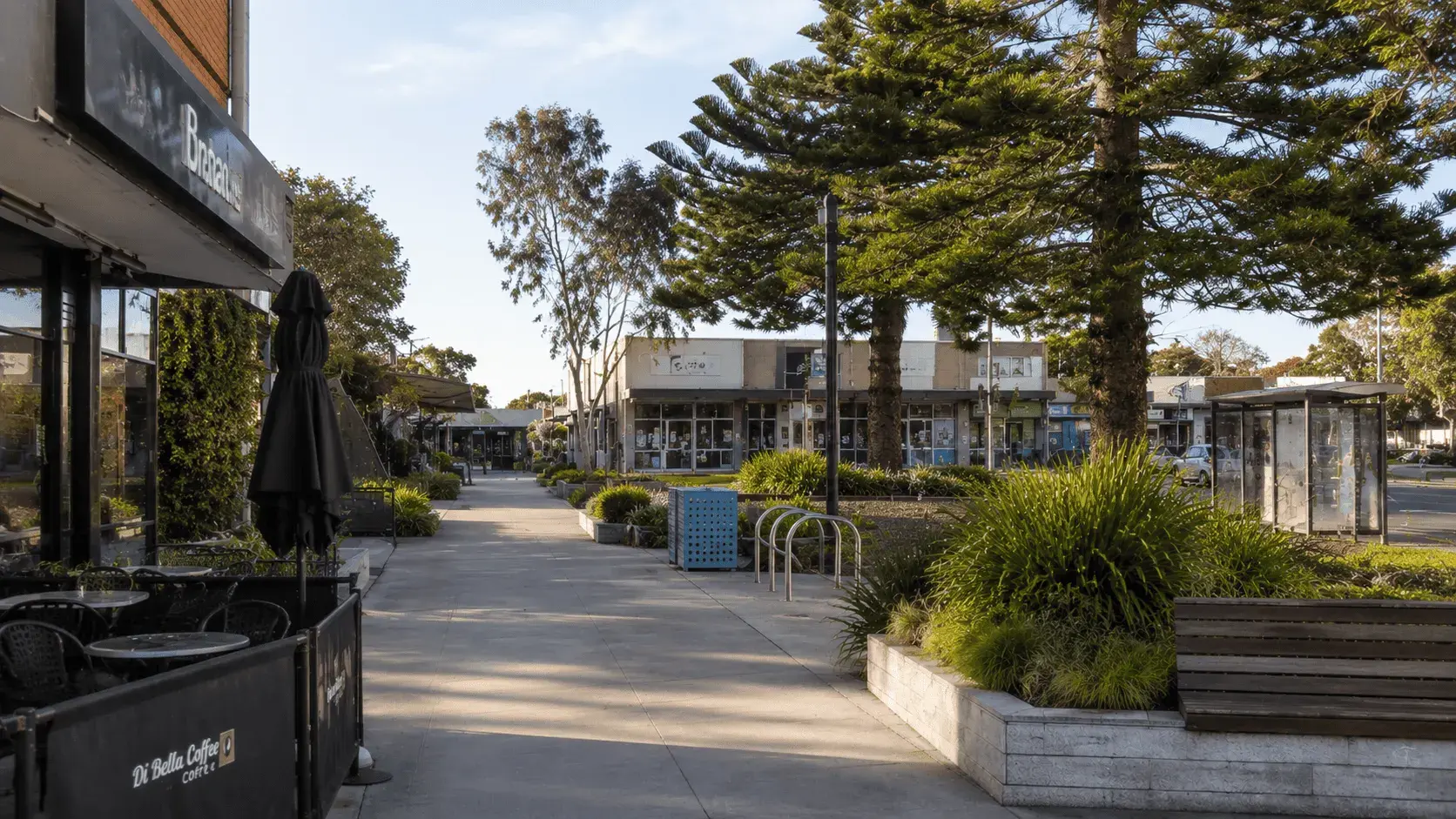 Seaford neighbourhood street with local businesses