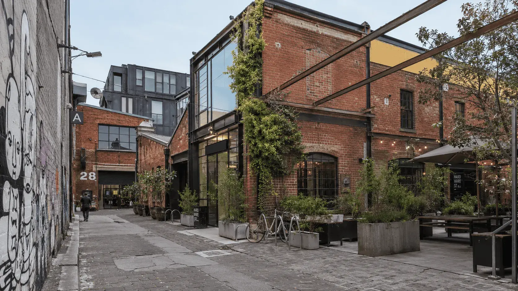 Collingwood shopfronts and street